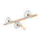 Saint-Louis Folia Three-light Right Chandelier Clear Ash Profile