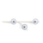 Saint-Louis Folia Three-Light Chandelier Right Unit in White Ash