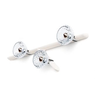 3lightsRIGHTwoodwhiteProfile Saint-Louis Folia Three-light Chandelier Left White Ash Profile