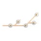 Saint-Louis Folia Five-light Chandelier Clear Ash Face