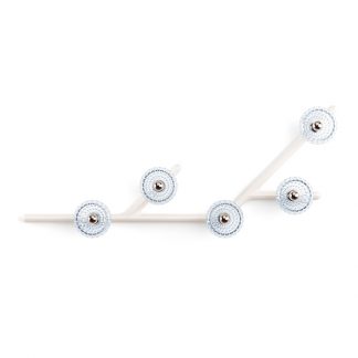 Saint-Louis Folia Five Light Chandelier in White Ash