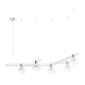 Saint-Louis Folia Five-light Chandelier White Ash Suspension