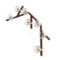 Saint-Louis Folia Seven Light Pendant 45° Dark Ash Profile