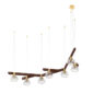 Saint-Louis Folia Seven Lights 45° Dark Ash Suspension
