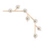Saint-Louis Folia Seven-light Chandelier Clear Ash Face