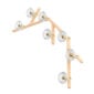 Saint-Louis Folia Seven-light Chandelier Clear Ash Profile
