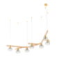 Saint-Louis Folia Seven-light Chandelier Clear Ash Suspension