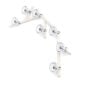 Saint-Louis Folia Seven-light Chandelier White Ash Profile
