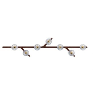 Saint-Louis Folia Seven Light Linear Chandelier Dark Ash