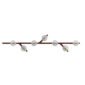 Saint-Louis Folia Seven Light Linear Chandelier Dark Ash