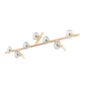 Saint-Louis Folia Seven-light Chandelier Linear Clear Ash Face