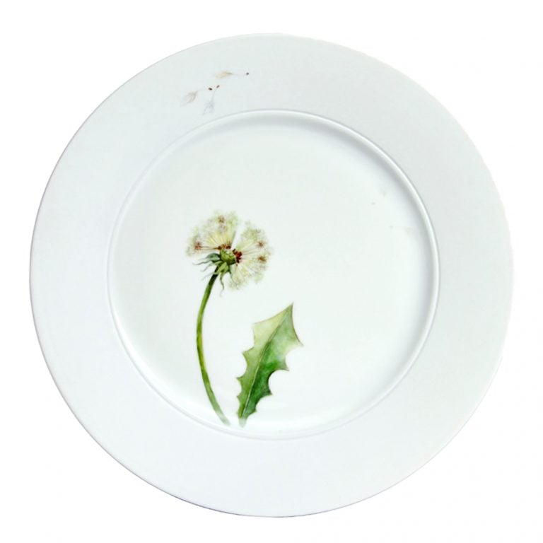 Nymphenburg Lotos Bisque Dandelion Dinner Plate