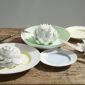Nymphenburg Lotos on high-end table at Kneen & Co.