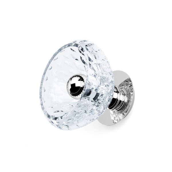 Saint-Louis Folia Crystal One-Light Sconce Chrome