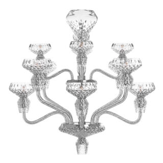 Saint-Louis Folia 12-Light Crystal Chandelier Chrome
