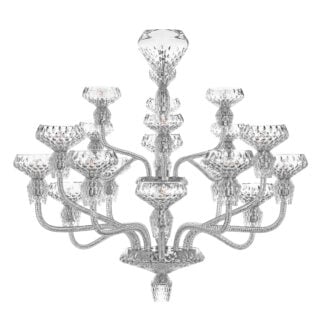 Saint-Louis Folia 18-Light Crystal Chandelier Chrome