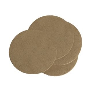 Michael Verheyden Sette Coasters in Beige Leather, Set of 4