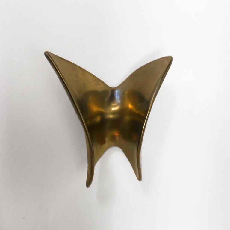 ButterflyPumicedGoldLarge Ted Muehling Butterfly Pull Pumiced Gold Large