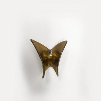 Ted Muehling Butterfly Pull Pumiced Gold Extra Small