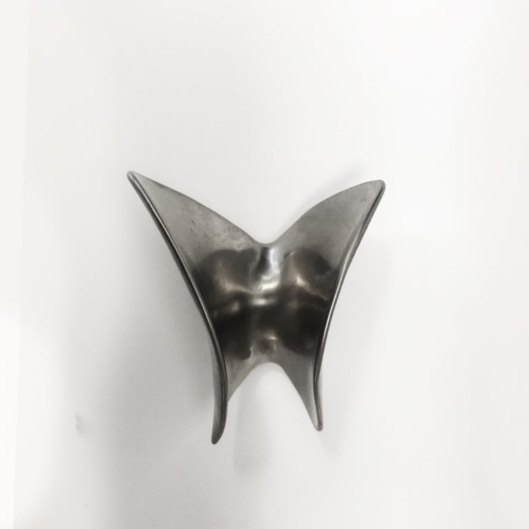ButterflySatinNickelMedium Ted Muehling Butterfly Pull Satin Nickel Medium