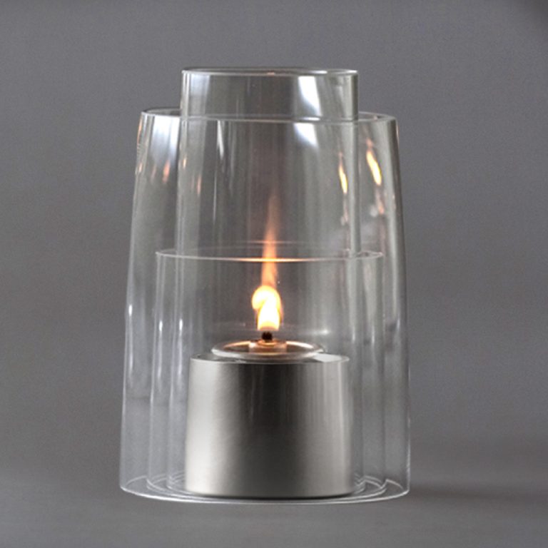 Deborah Ehrlich Satin Nickel Glass Large