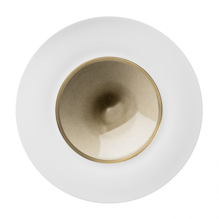 Hering Berlin Silent Brass Gold Pasta Plate
