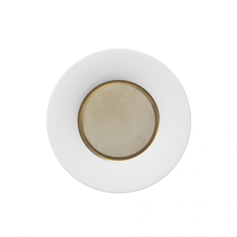 Hering Berlin Silent Brass Gold Cake and Bread Plate