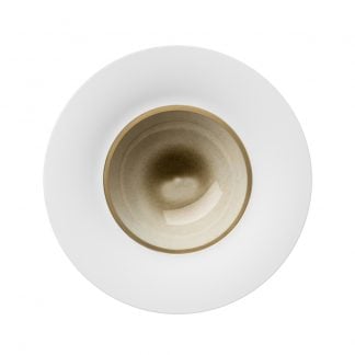 Hering Berlin Silent Brass Gold Rim Soup Bowl