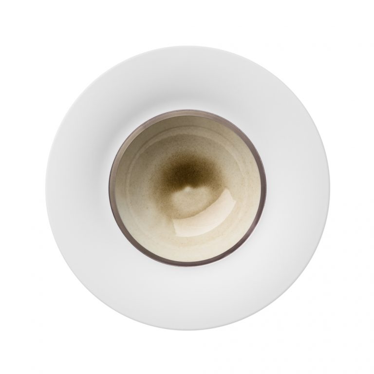 Hering Berlin Silent Brass Platinum Rim Soup Bowl