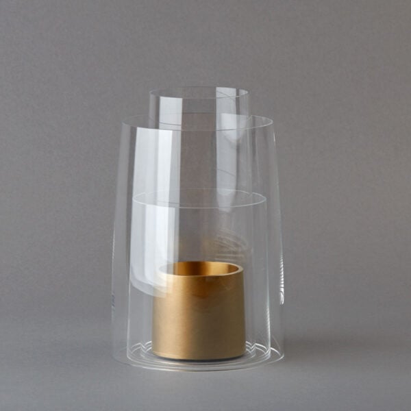 E.R. Butler Deborah Ehrlich Medium Hurricane with Satin Brass Holder