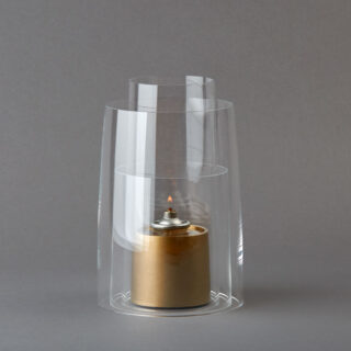 E.R. Butler Deborah Ehrlich Medium Hurricane with Satin Brass Holder