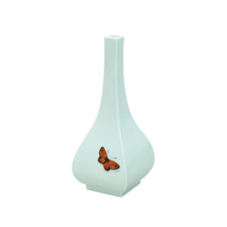 Nymphenburg Butterfly Square Budvase Celadon