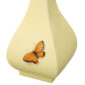 Nymphenburg Butterfly Square Budvase Vanilla Detail View