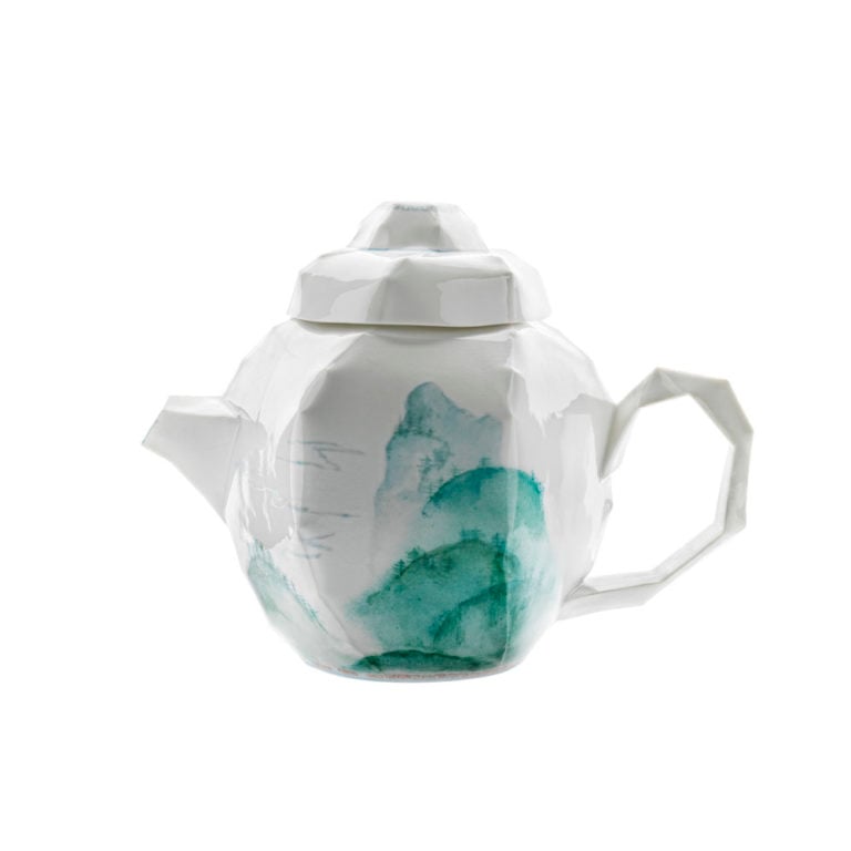 Nymphenburg Lightscape Tea Pot Painted