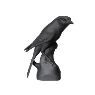 Nymphenburg Shrike Bird Black Bisque