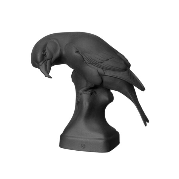 Nymphenburg Crossbill Bird Black Bisque