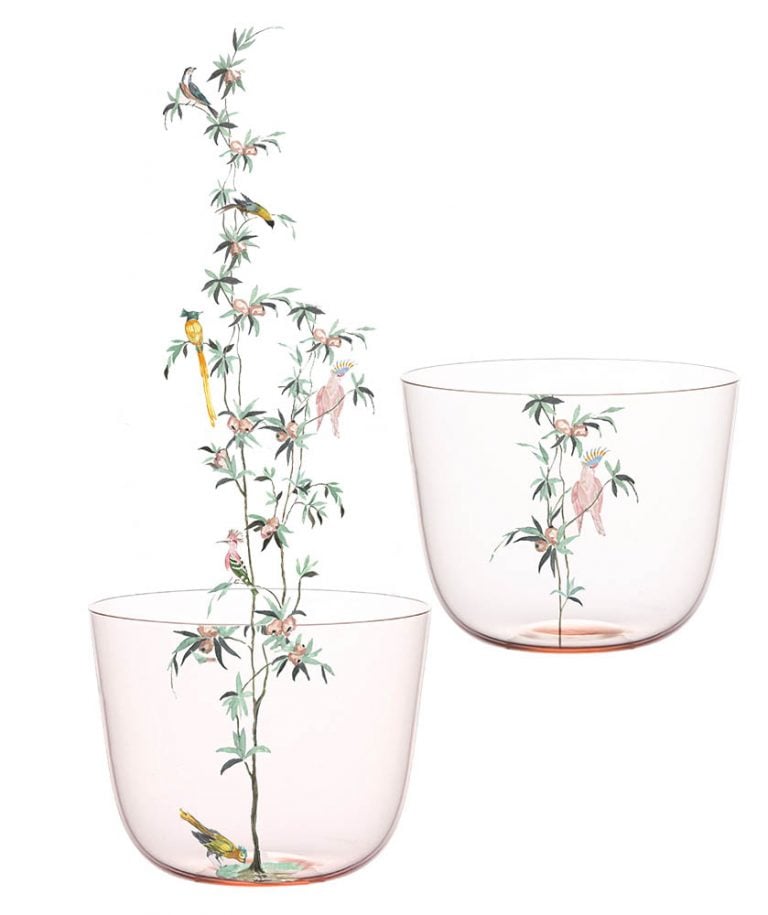 AlphaGardenOfParadiseLifestyle221000x1000 Lobmeyr Alpha Garden of Paradise Tumbler Handpainted
