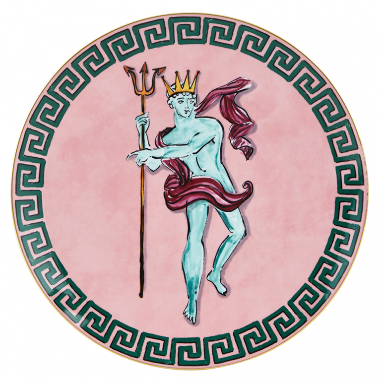 RG_Nettuno_Pink_CenterPiece_ChargerPlate1000x1000 Richard Ginori Il Viaggio di Nettuno Charger Plate Pink Luke Edward Hall