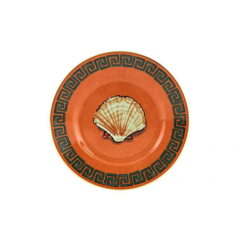 RG_Nettuno_RockOrange_BreadPlate1000x1000 Richard Ginori Il Viaggio di Nettuno Bread Plate Rock Orange Luke Edward Hall