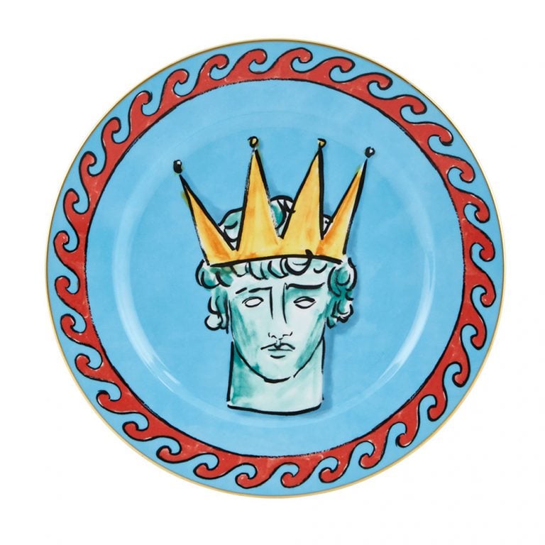 RG_Nettuno_SeaBlue_DinnerPlate1000x1000 Richard Ginori Il Viaggio di Nettuno White Dinner Plate Sea Blue Luke Edward Hall