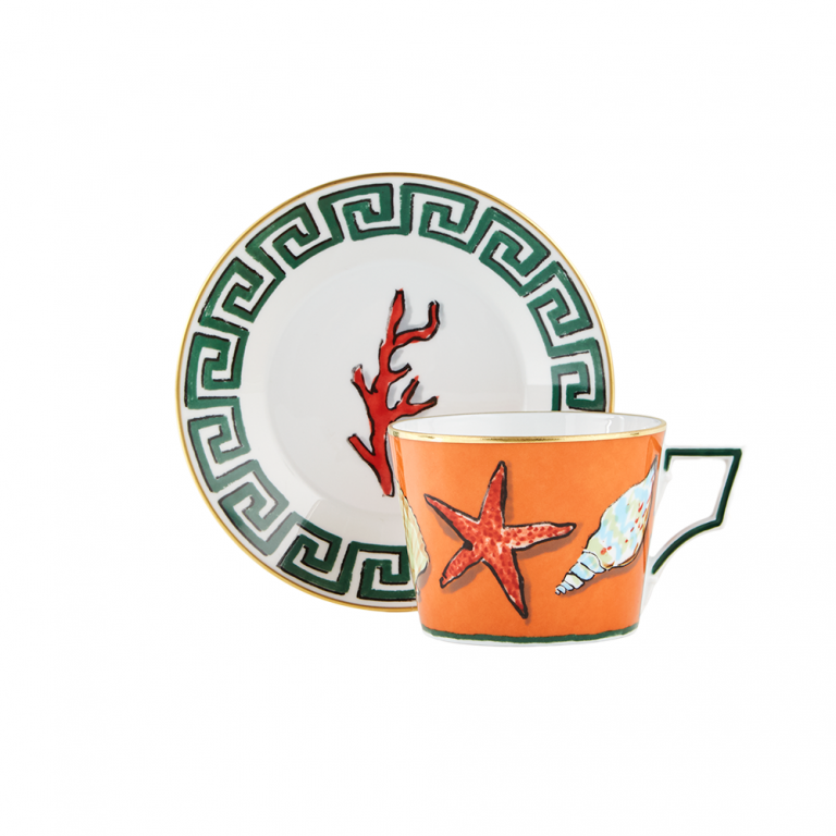 Richard Ginori Il Viaggio di Nettuno Tea Cup and Saucer Luke Edward Hall