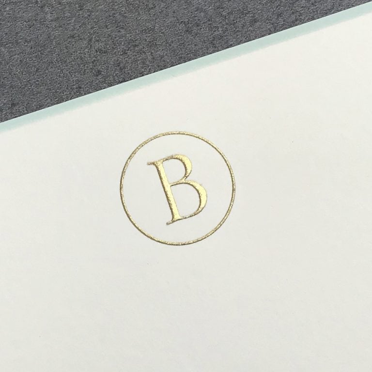 The Printery Initial Boxed Notecard B