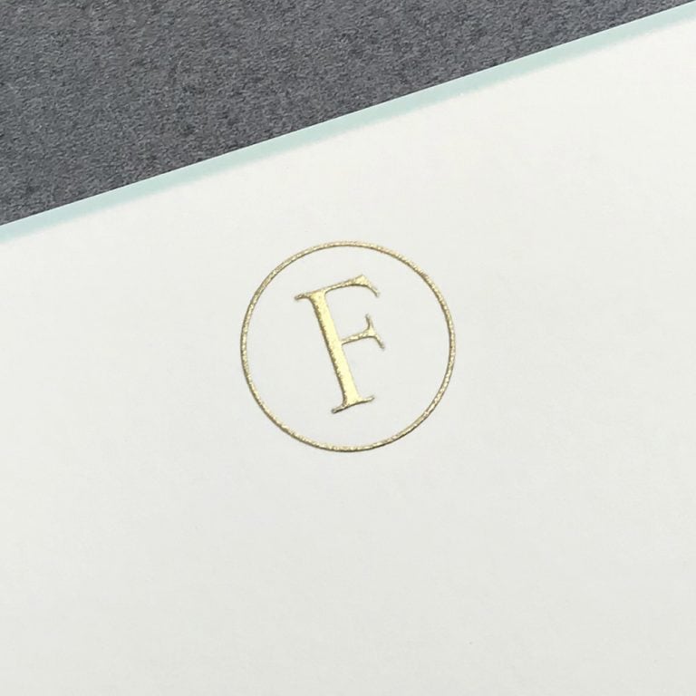 ThePrinteryInitial Letter F_1000x1000 The Printery Initial Boxed Notecard F