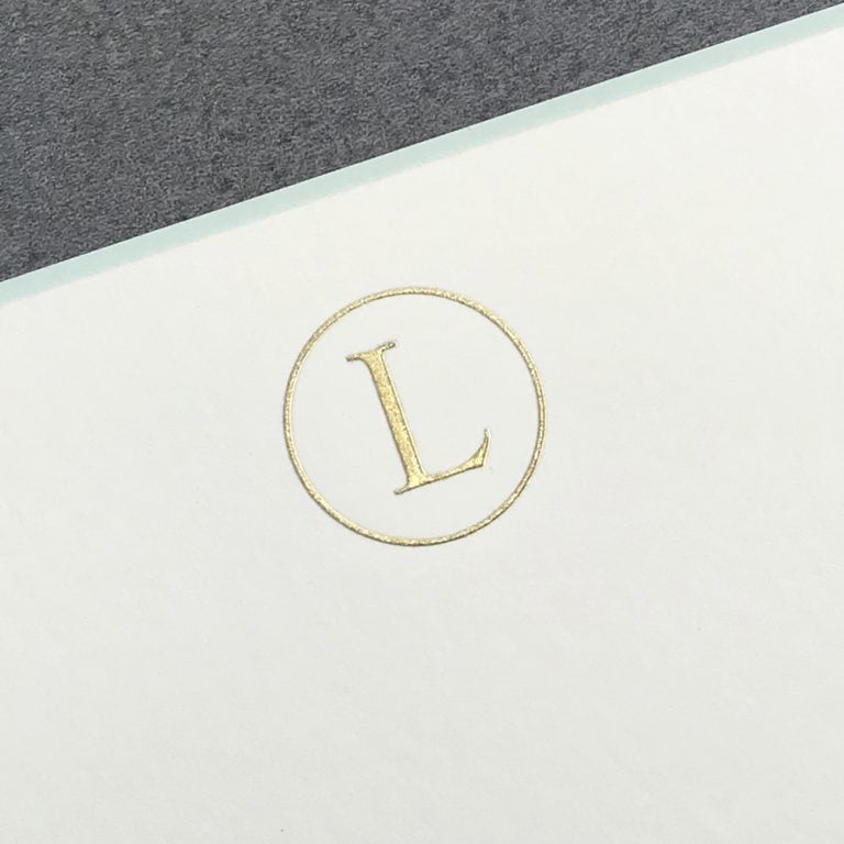 ThePrinteryInitial Letter L_1000x1000 The Printery Initial Boxed Notecard L