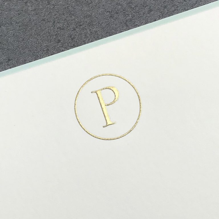 ThePrinteryInitial Letter P_1000x1000 The Printery Initial Boxed Notecard P