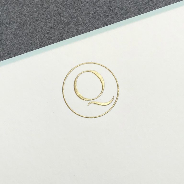 ThePrinteryInitial Letter Q_1000x1000 The Printery Initial Boxed Notecard Q
