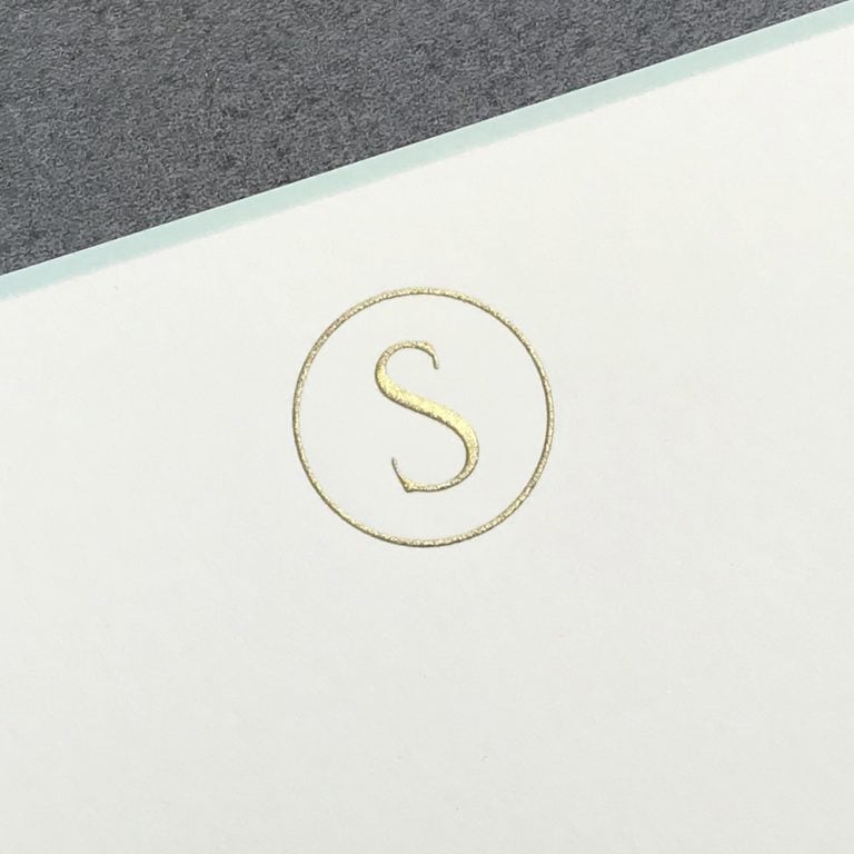 ThePrinteryInitial Letter S_1000x1000 The Printery Initial Boxed Notecard S