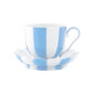 Augarten Melon Light Blue and White Coffee or Tea Cup and Saucer