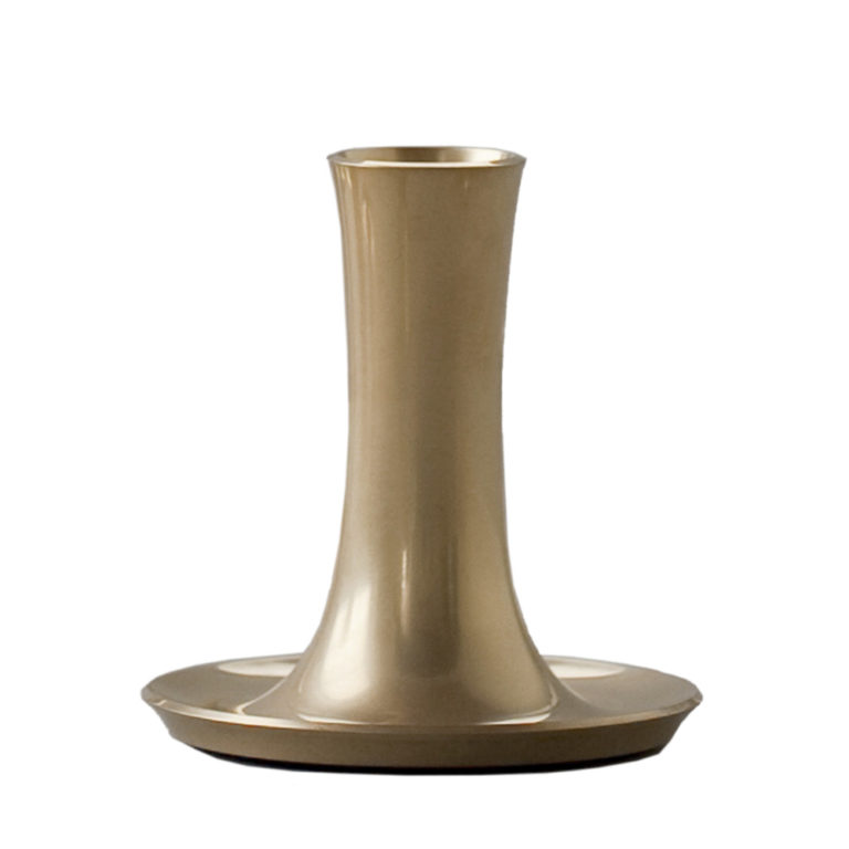 ER Butler Fluted Brass Candlestick Large