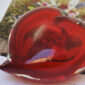 Giberto Venezia Amore Heart Paperweight on Desk at Kneen & Co.